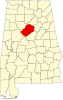 Localização do Condado de Jefferson (Alabama)