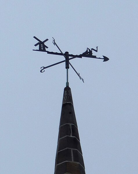 File:A brand new weather vane - geograph.org.uk - 5875971.jpg