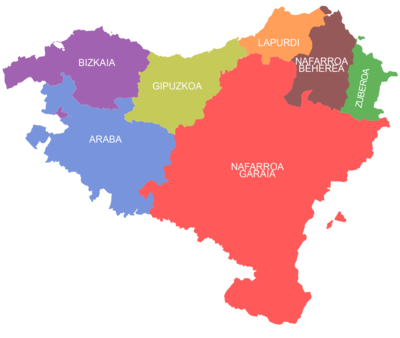 Euskal Herriko mapa