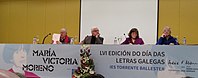 Mesa redonda de homenaxe. De esquerda a dereita: Alonso Montero, Freixanes, F. Casalderrei e X. Senín.