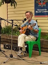 John Dengate in concert at the Gulgong Folk Festival