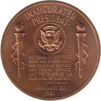 Reverse of Kennedy medal