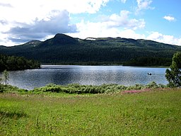 Leipikvattnet vid byn Leipikvattnet nära Bjurälvens naturreservat.