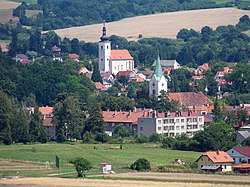 Centrální dvojměstí s kostelem svatého Vavřince v Prčici a kostelem svatého Jeronýma v Sedlci