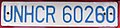 UNHCR plate