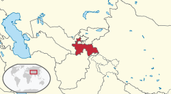 Tadzjikistan - Lokalisering