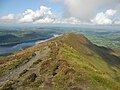 Looking north from Long Side to Ullock Pike and Bassenthwaite Lake.