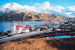 Hilltop view of Unalaska