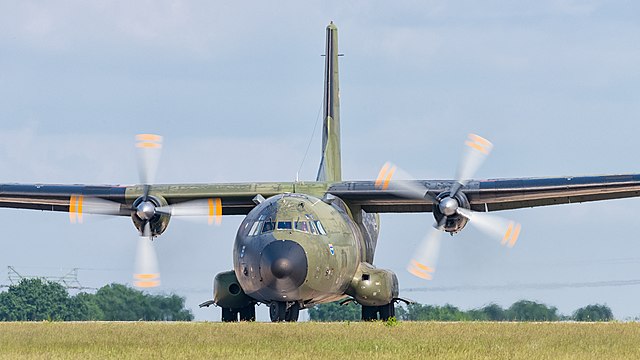 German Air Force LTG 63 Transall C-160D (reg. 50+61, cn D-83) at ILA Berlin Air Show 2016.