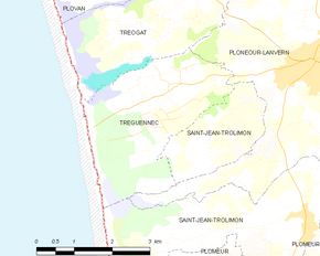 Poziția localității Tréguennec