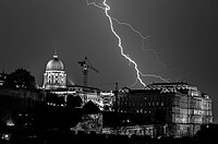 Buda Castle, Budapest – Building F on the right, Building C on the left Author: OliverHuber