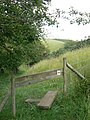 Along the Chalkland Way above Millington Dale