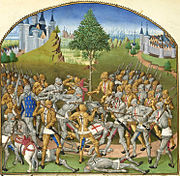 Miniature du Combat des Trente au XVe siècle.