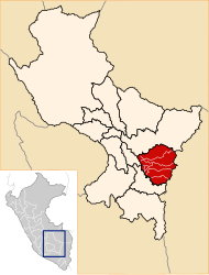 Provincia di Canchis – Mappa