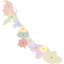 Régions de Veracruz, la région Nautla porte le n°4