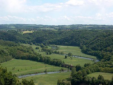 Das Siegtal östlich von Hennef