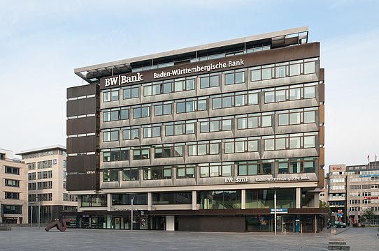 BW-Bank, Kleiner Schlossplatz in Stuttgart, Germany.