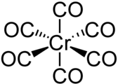 El crom, del grup 6, té 6 e.v. Els carbonils n'aporten dos cadascun (6 × 2 = 12). Total 6 + 12 = 18.