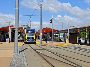 Broadbeach South terminus on the Gold Coast Light Rail