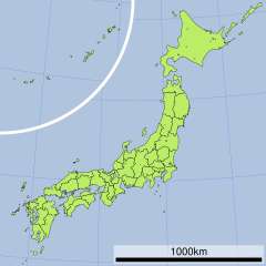 鳴門海峡の位置（日本内）