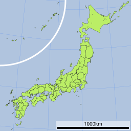 鹿児島純心大学の位置（日本内）