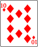 10 of diamonds