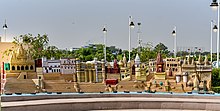 Replica of varanasi ghats at varanasi airport