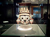 Tlāloc effigy vessel; 1440–1469; painted earthenware; height: 35 cm; Templo Mayor Museum (Mexico City)