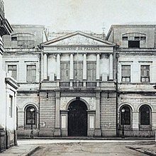 Palácio da antiga Academia Imperial de Belas Artes, quando sediou o Ministério da Fazenda.