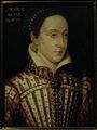 Portrait of Mary I, queen of Scots from 1559, after the death or before the death of Francis II.