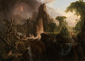 Thomas Cole, L'Expulsion du jardin d'Éden, 1828.