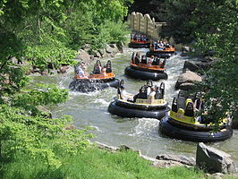 De rapid river Piraña in de Efteling