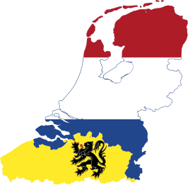 Kaart van Nederland-Vlaanderen