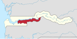 Location of Lower River Division in the Gambia