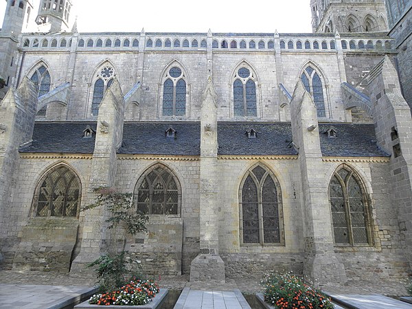 The northern façade of Saint-Pol-de-Léon Cathedral