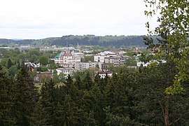 Vue sur Sortavala de la colline Kuhavuori.