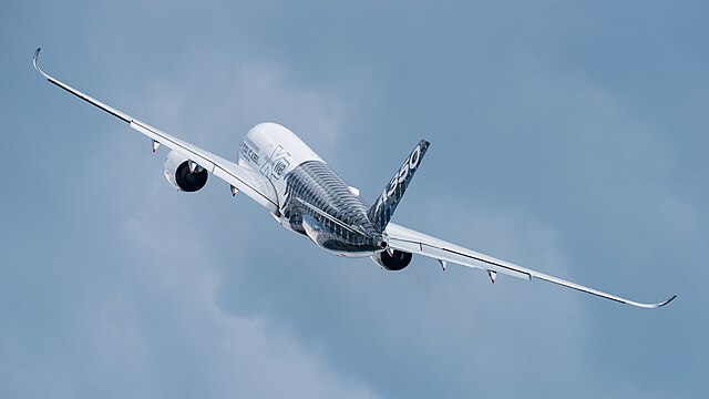 Airbus A350-941 (reg. F-WWCF, MSN 002) in Airbus promotional CFRP livery at ILA Berlin Air Show 2016.