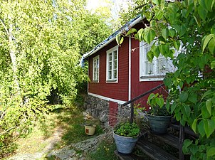 Bergudden nr 2, nedanför Aluddsvägen, äldre bostadshus från 1800-talets slut.