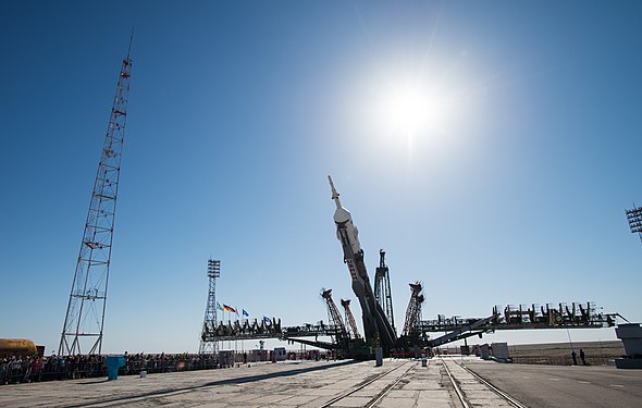 Soyuz Rollout for Expedition 56 (Photo taken on 2018-06-04).