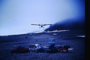 Start of Twin Otter on Ward Hunt Island airstrip