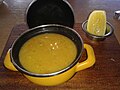 "Mercimek" soup, or cream of red lentils