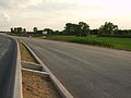 B 8, Blick auf Hubertuskapelle in Angermund