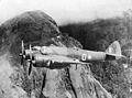 Image 70An Australian Beaufighter flying over the Owen Stanley Range in New Guinea in 1942 (from History of the Royal Australian Air Force)