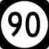 Route 90 marker