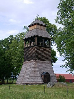 Klockstapeln vid Harbo kyrka