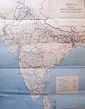 Major routes of the Indian rail system in 1955