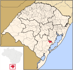 Location within Rio Grande do Sul