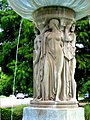 The Arts Fountain with music centered