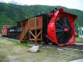 White Pass and Yukon Route steam powered Snow blower