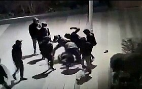 Image de vidéosurveillance de l'agression.